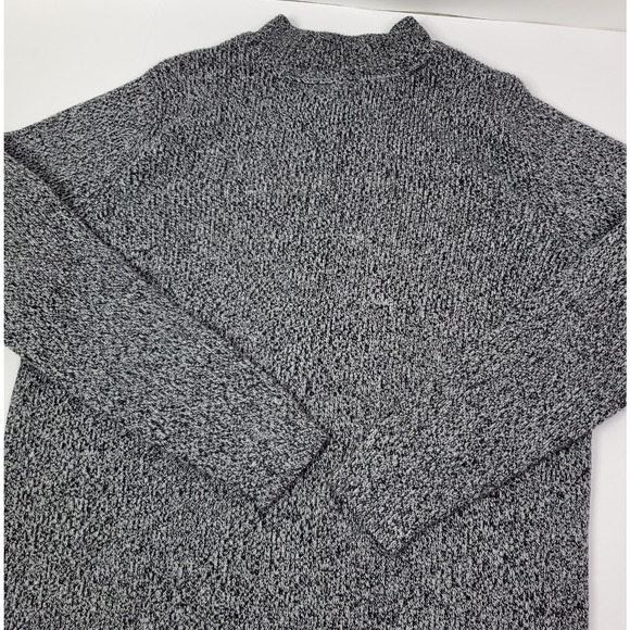 Karen Scott Womens Size PM Mock Neck Gray Sweater in Luxsoft - Picture 3 of 9